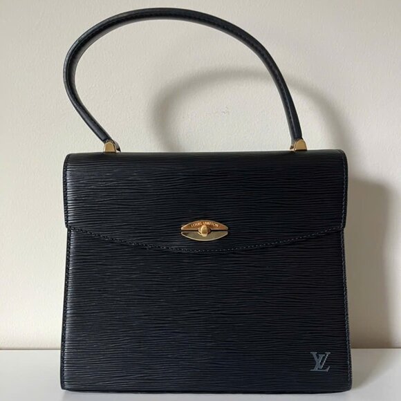LOUIS VUITTON Epi Malesherbes Hand Bag Black - Picture 1 of 15